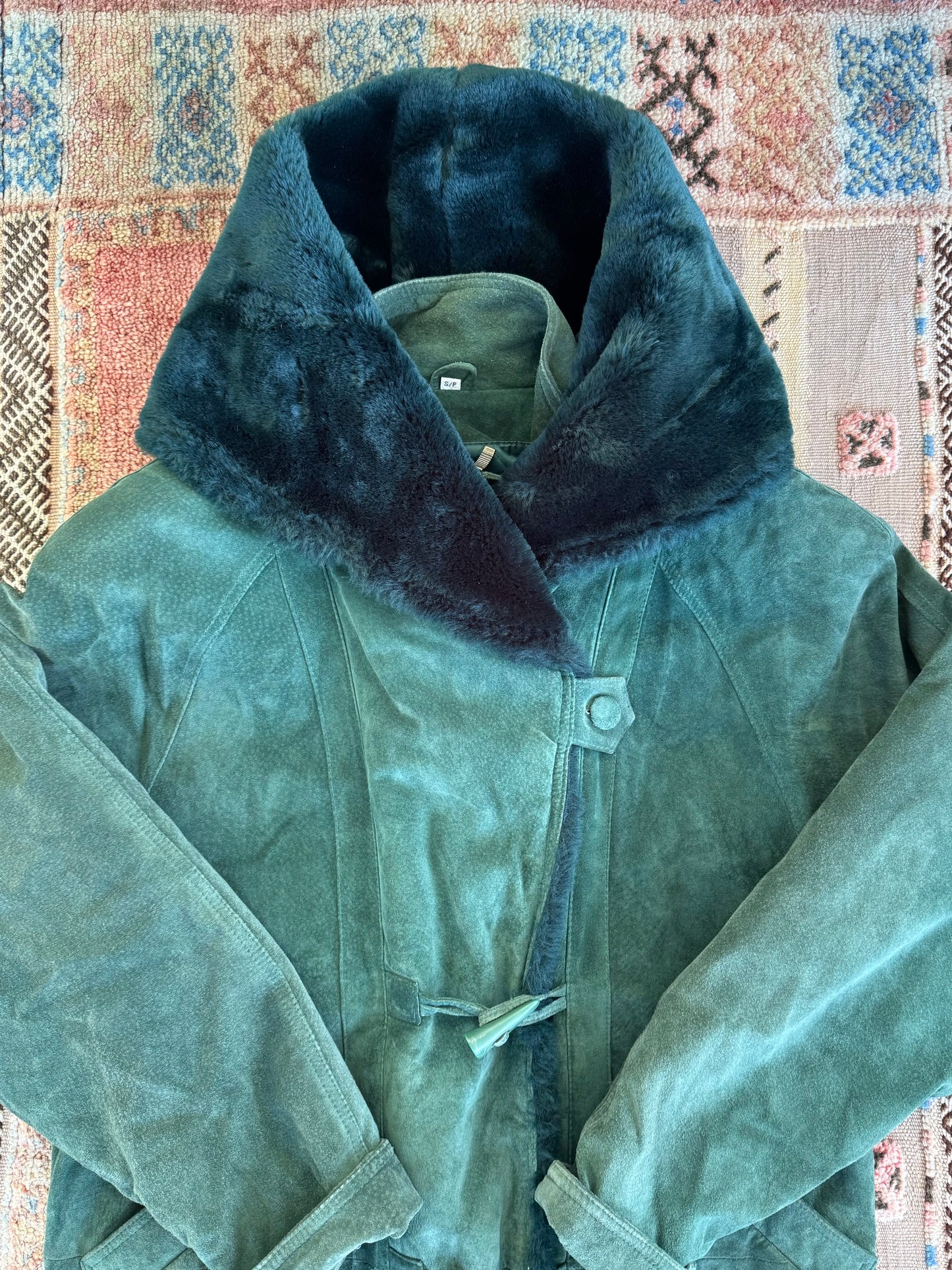 Green Leather Coat