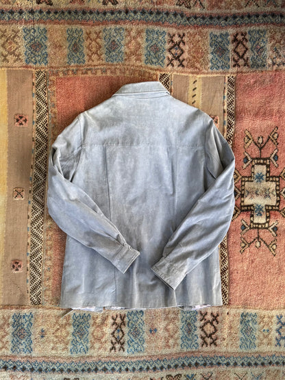 Periwinkle Leather Shacket