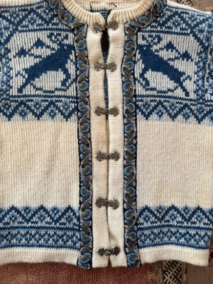 Blue Nordic Sweater