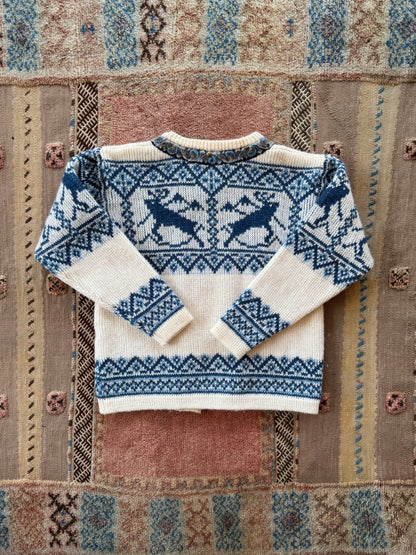 Blue Nordic Sweater