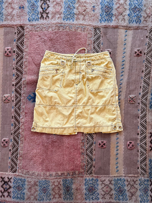 Yellow Cargo Skirt