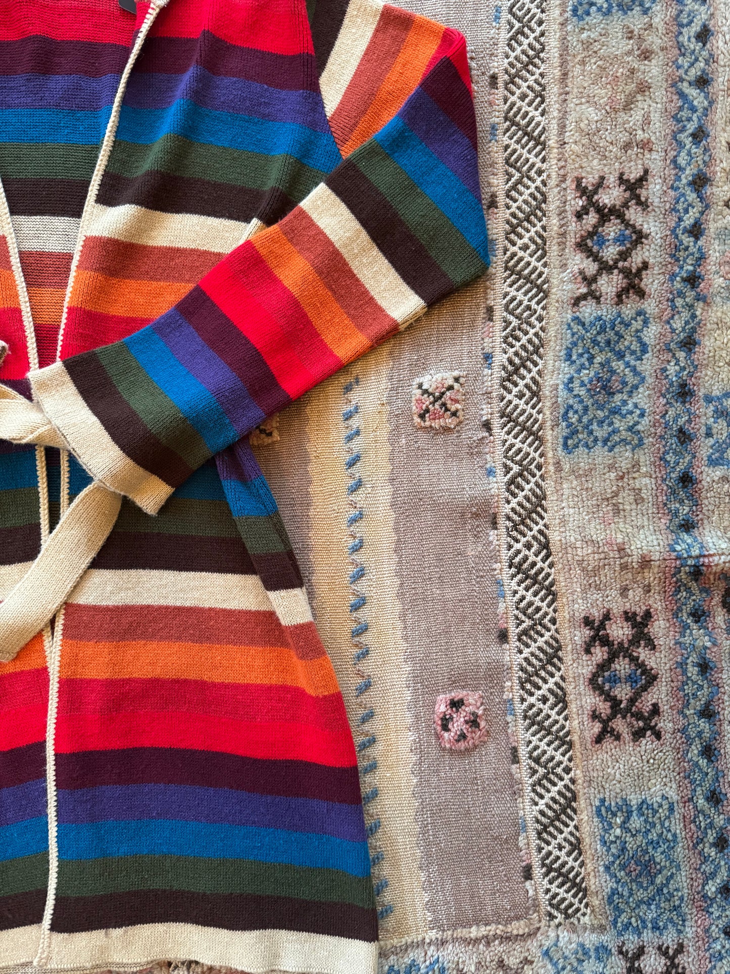Long Striped Cardigan