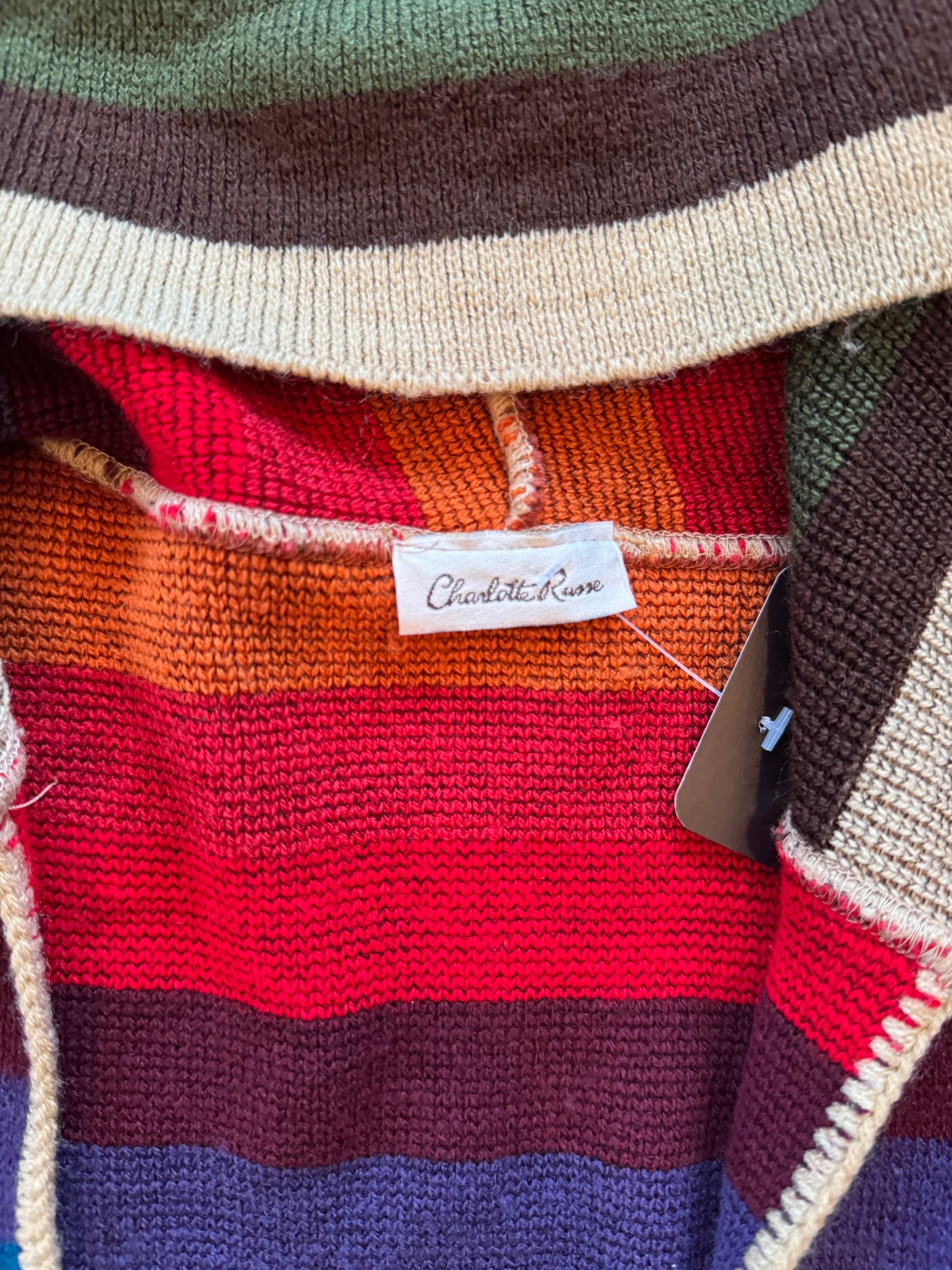 Long Striped Cardigan