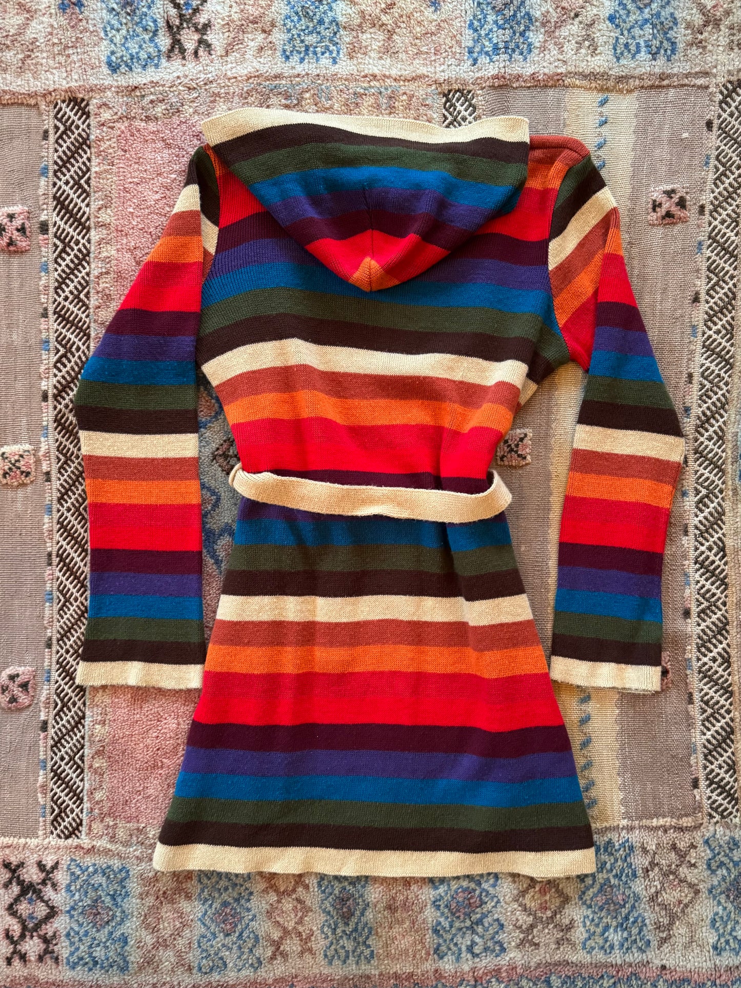 Long Striped Cardigan