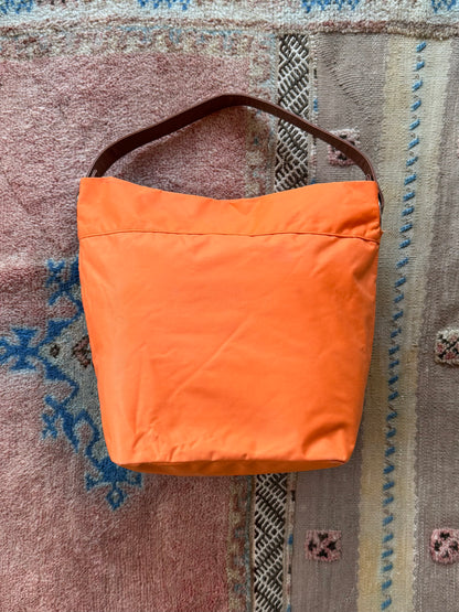 Orange Nylon Tote