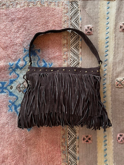 Suede Fringe Bag