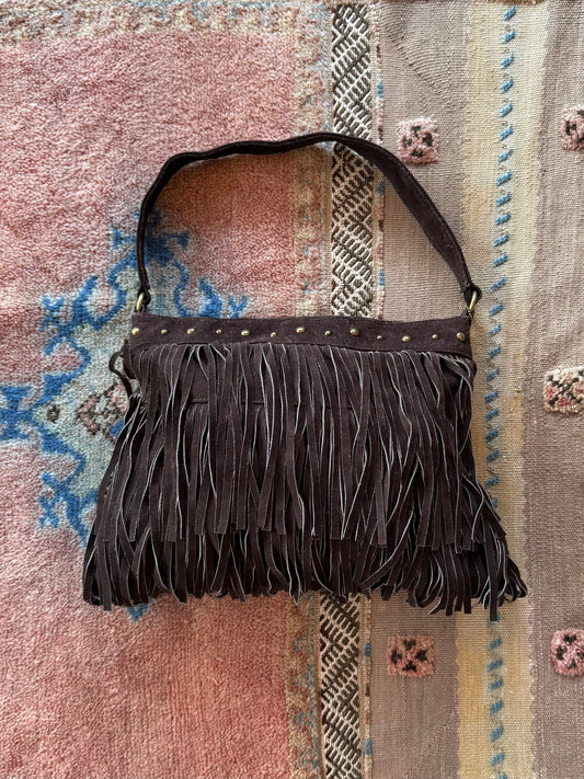 Suede Fringe Bag
