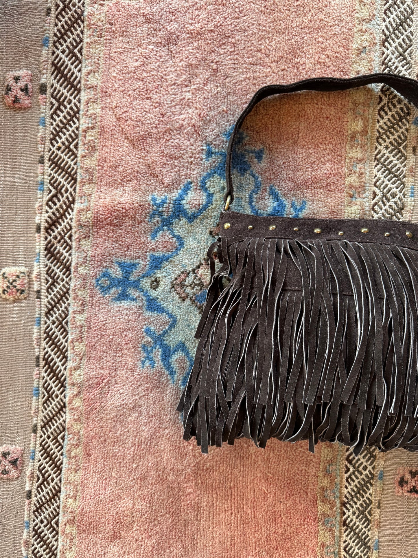 Suede Fringe Bag