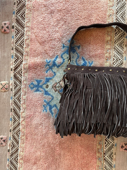 Suede Fringe Bag
