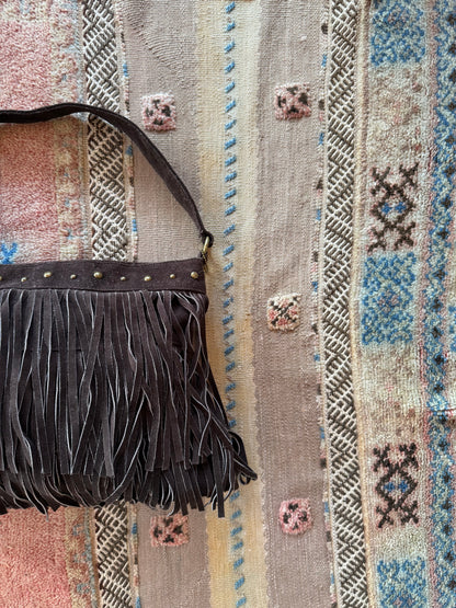Suede Fringe Bag