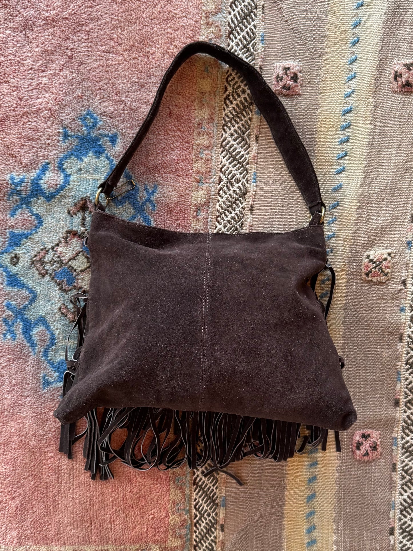 Suede Fringe Bag