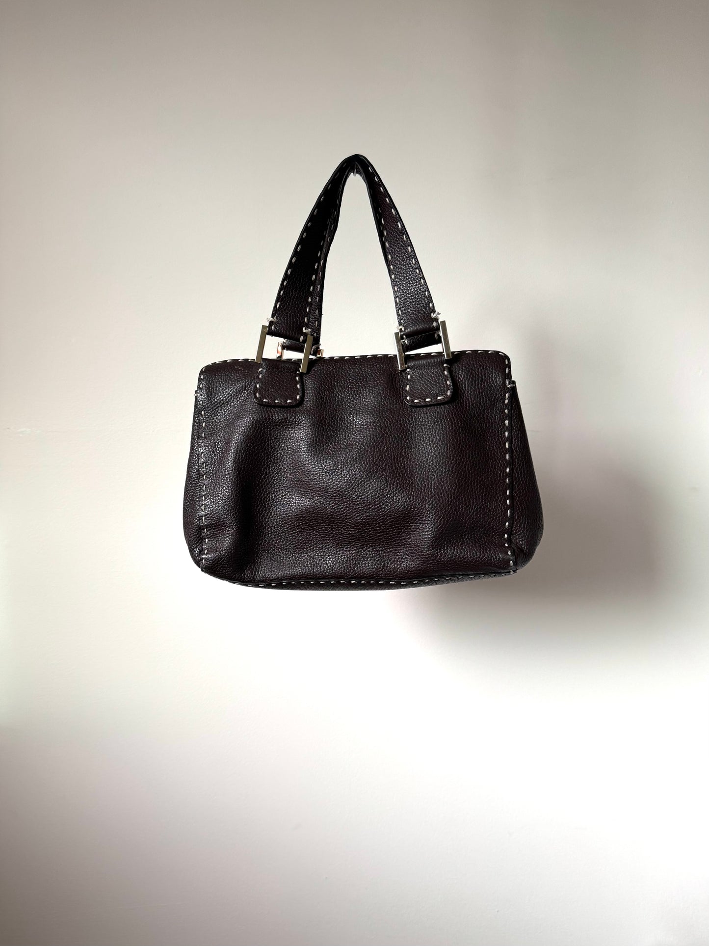 Fendi Selleria Leather Handbag