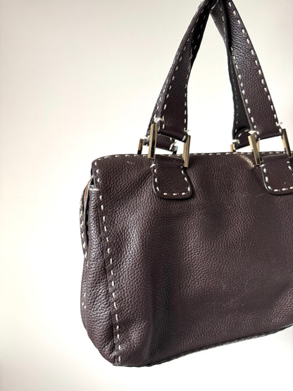 Fendi Selleria Leather Handbag