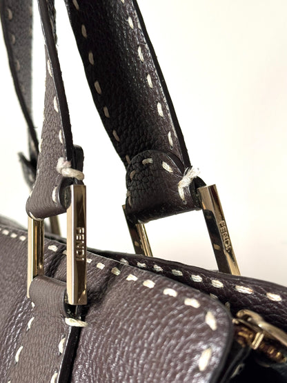 Fendi Selleria Leather Handbag