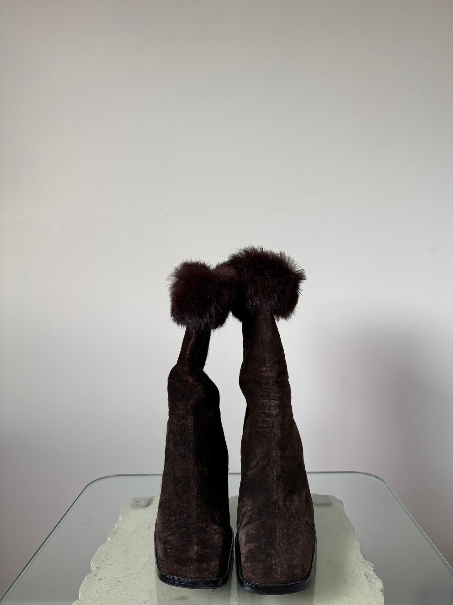 Brown Fur Boots