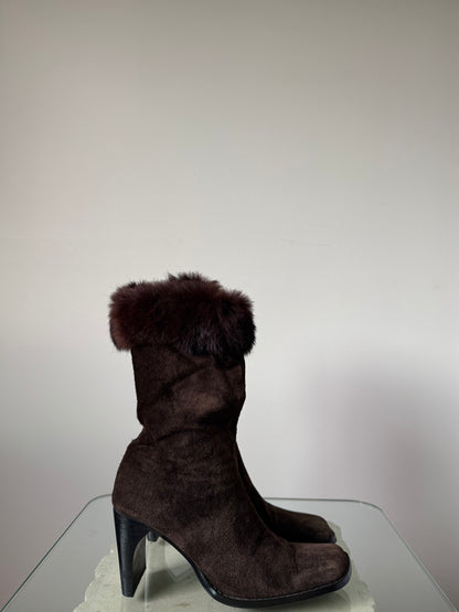 Brown Fur Boots
