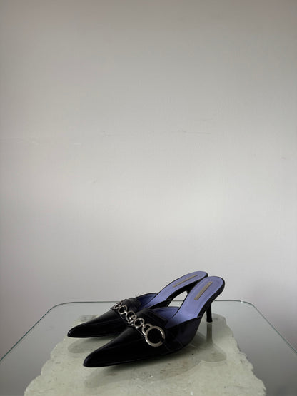 Leather Kitten Heels