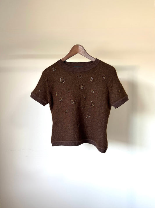 Brown Star Top
