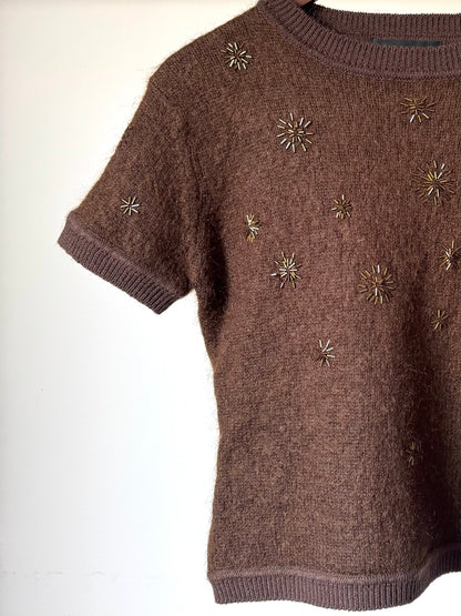 Brown Star Top