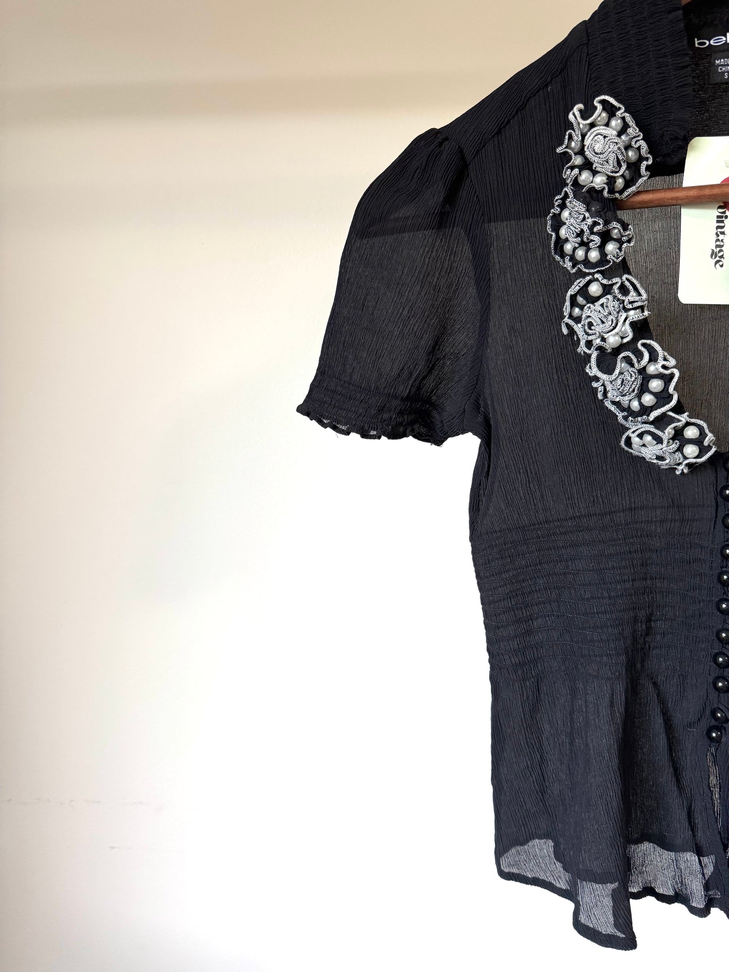 Black Bebe Top