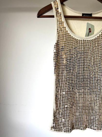 Gold Sequin Tank