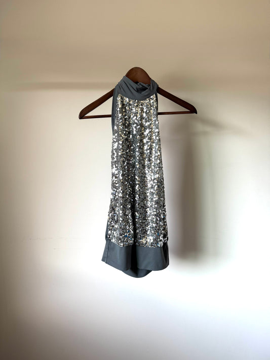 Sequin Halter Top
