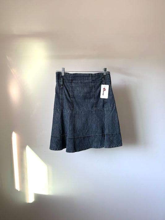 Faded Denim Skirt