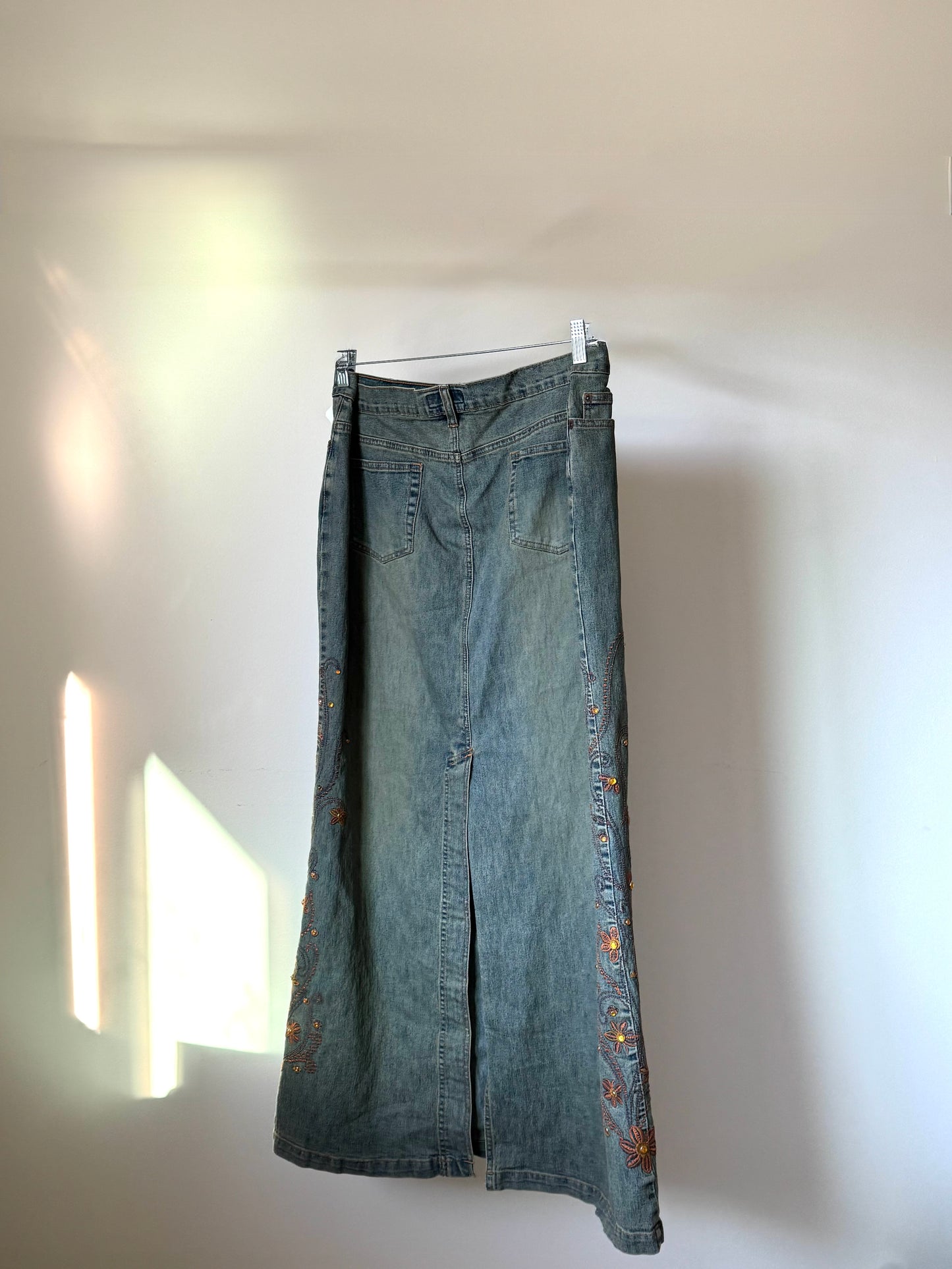 Long Denim Skirt
