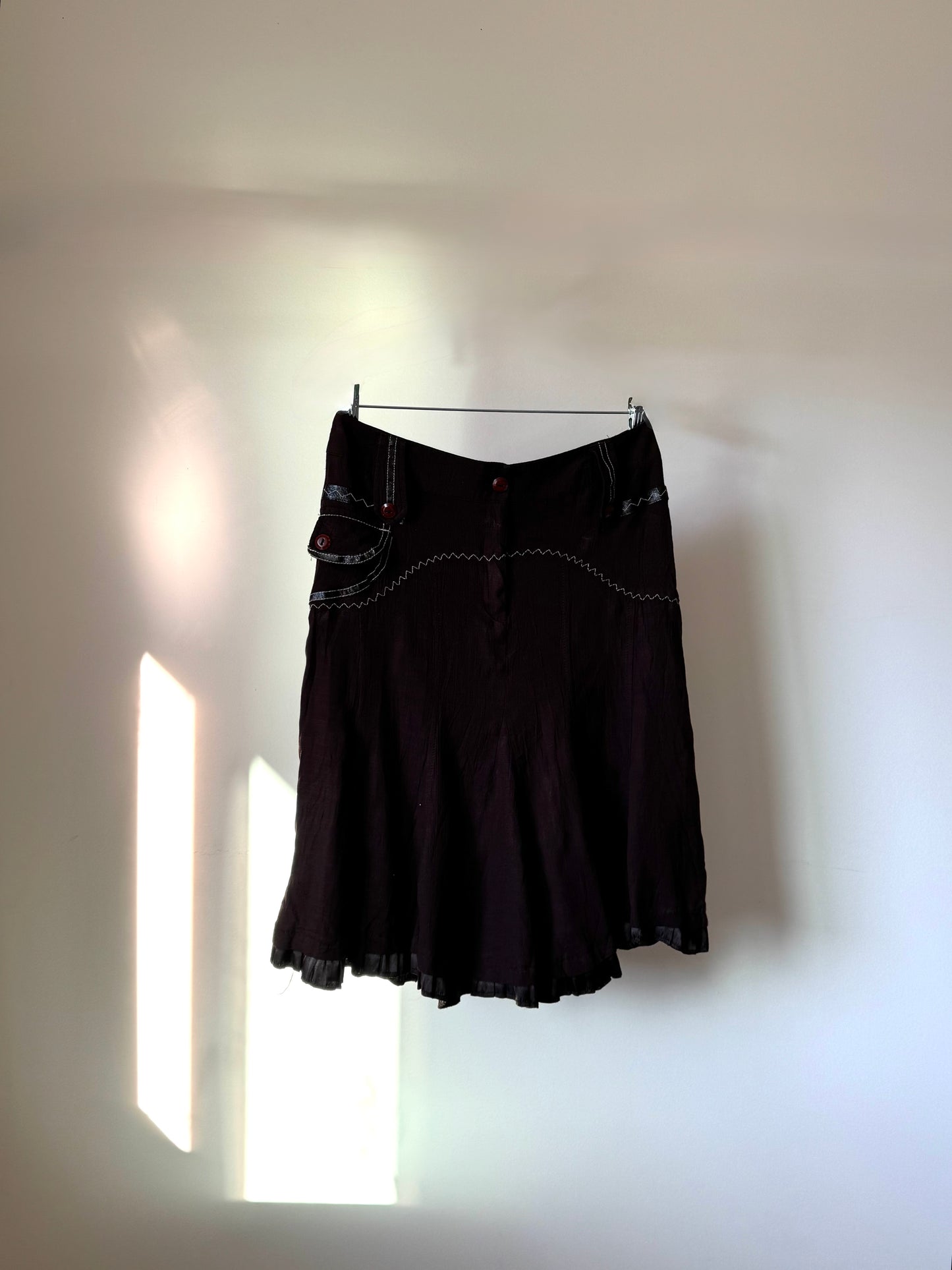 Brown Flowy Skirt