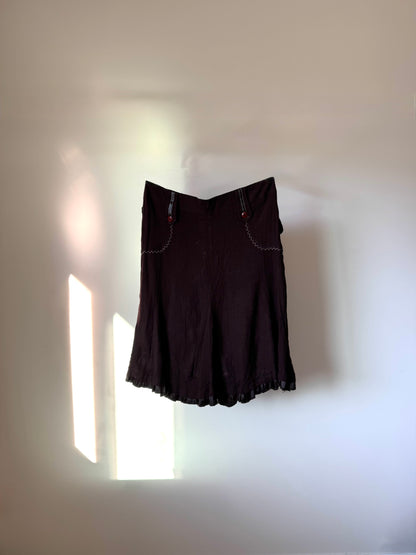 Brown Flowy Skirt