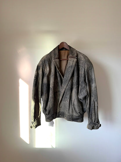 Faded Leather Jacket