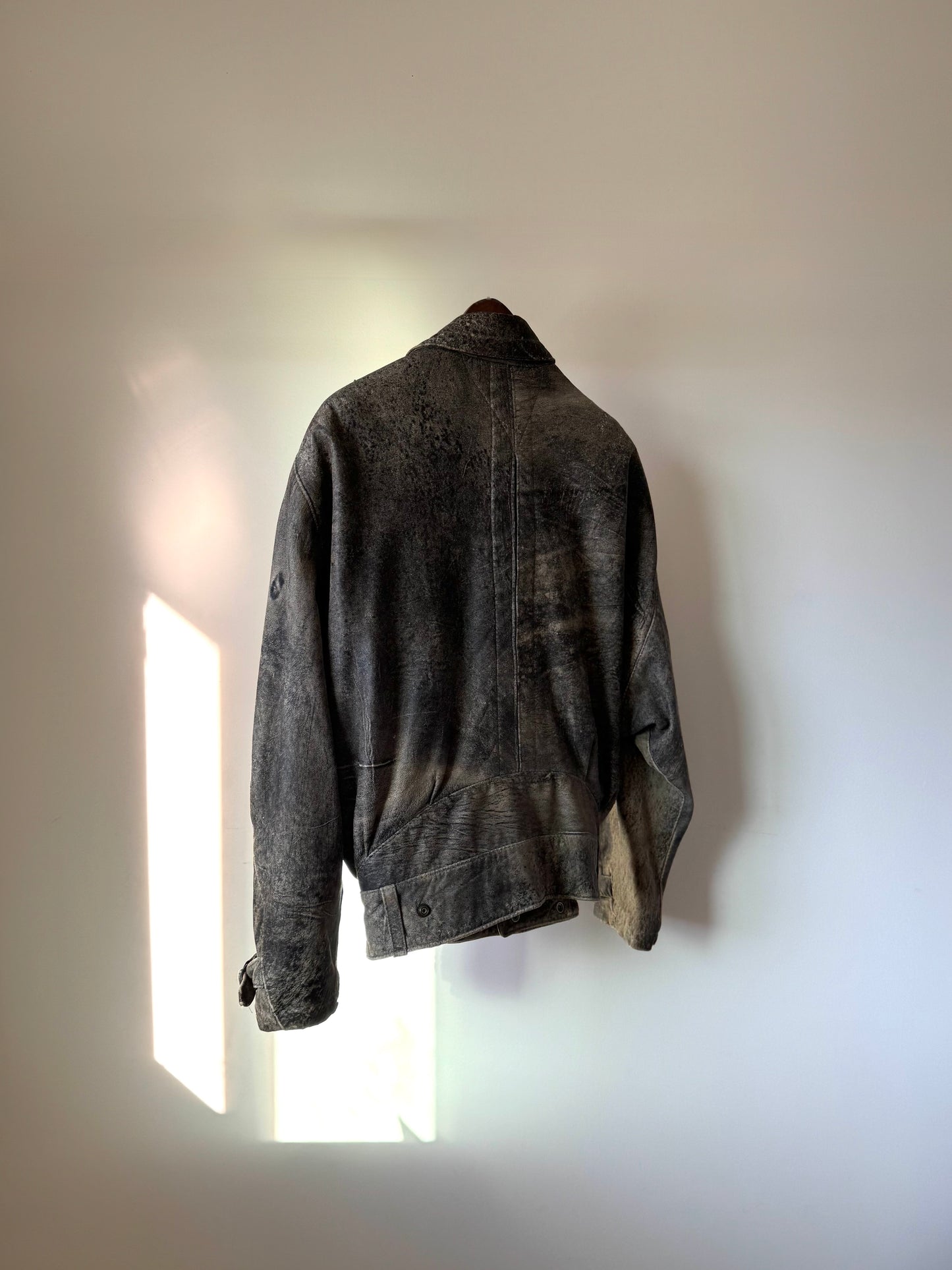 Faded Leather Jacket