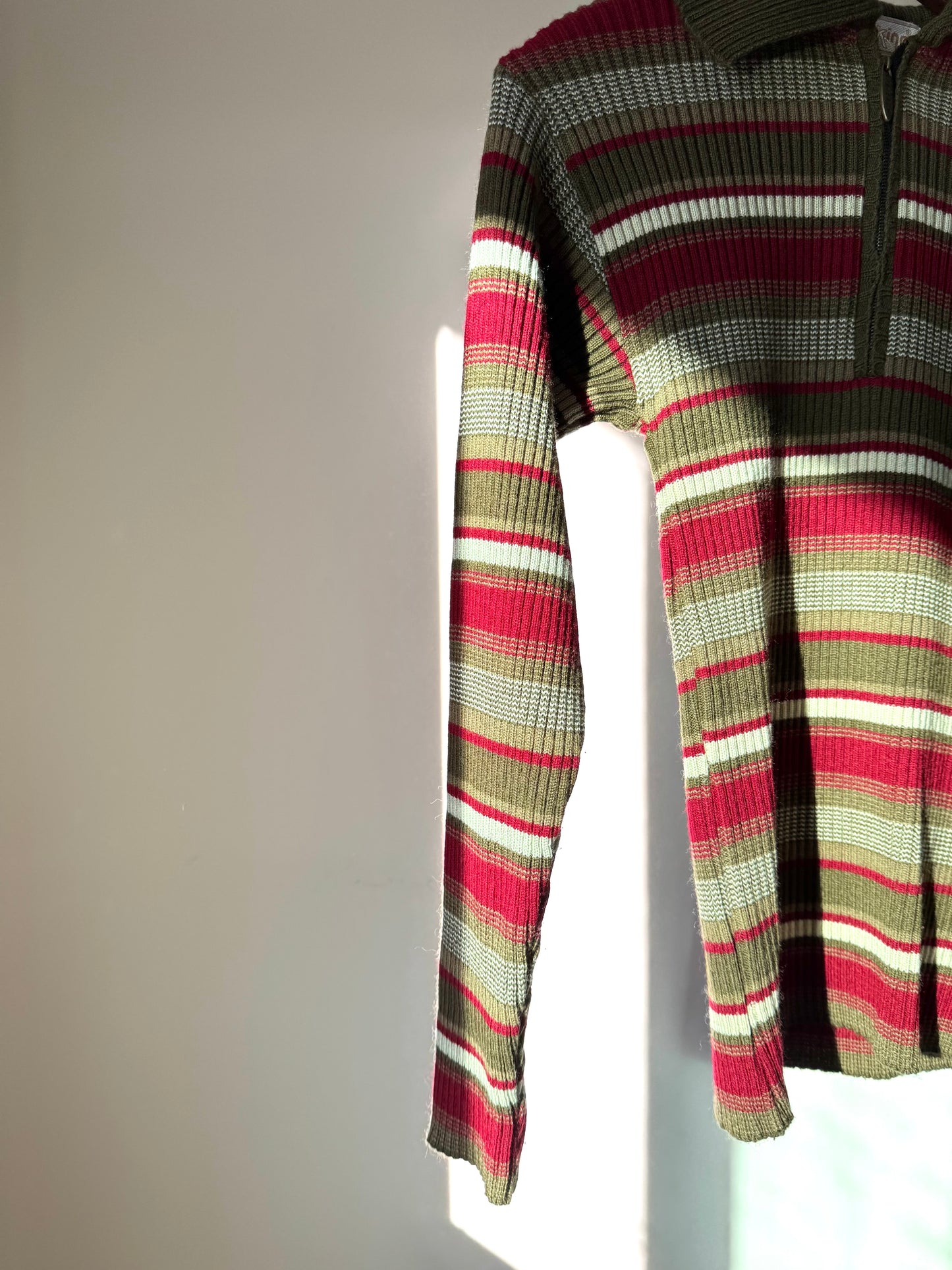 Striped Half Zip