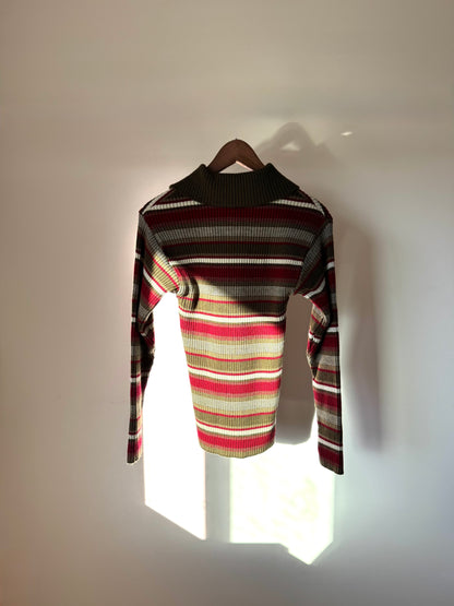 Striped Half Zip