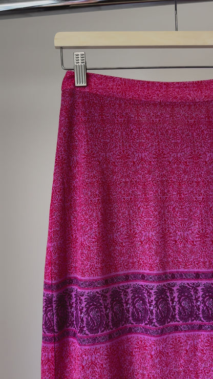 Pink Paisley Skirt