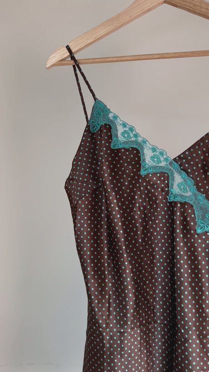 Satin Polka Dot Dress