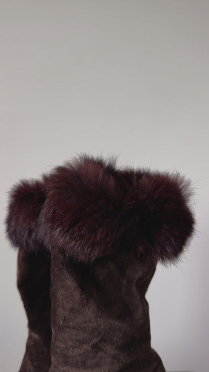 Brown Fur Boots