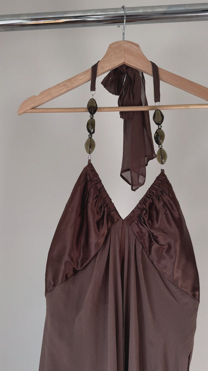 Brown Butterfly Dress