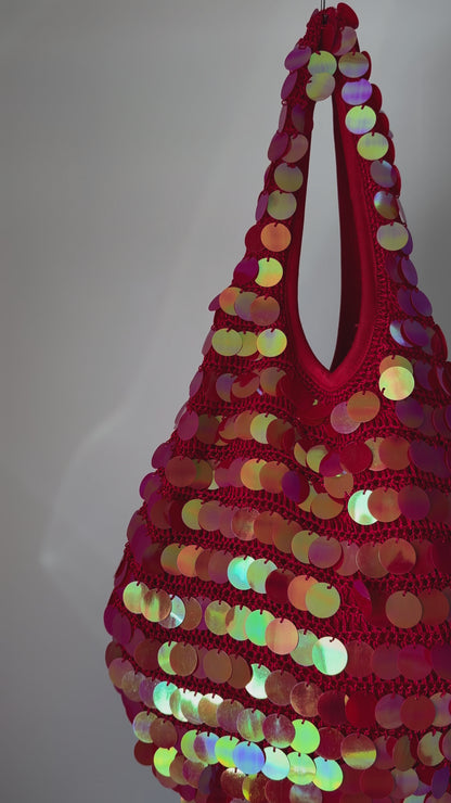 Red Sequin Tote