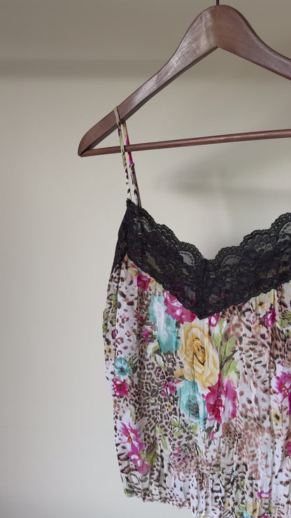 Floral Leopard Top