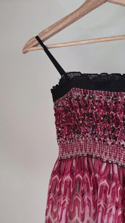 Red Patterned Tank
