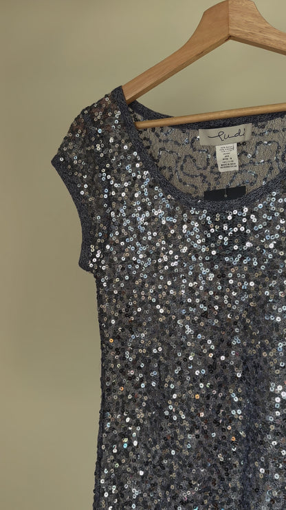 Purple Sequin Top