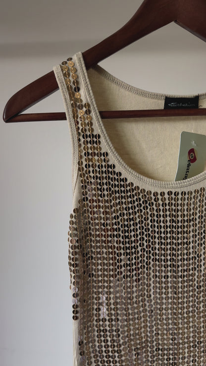 Gold Sequin Tank