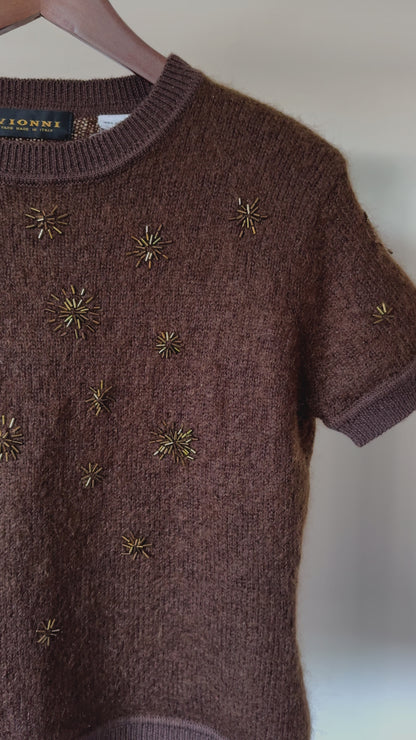 Brown Star Top