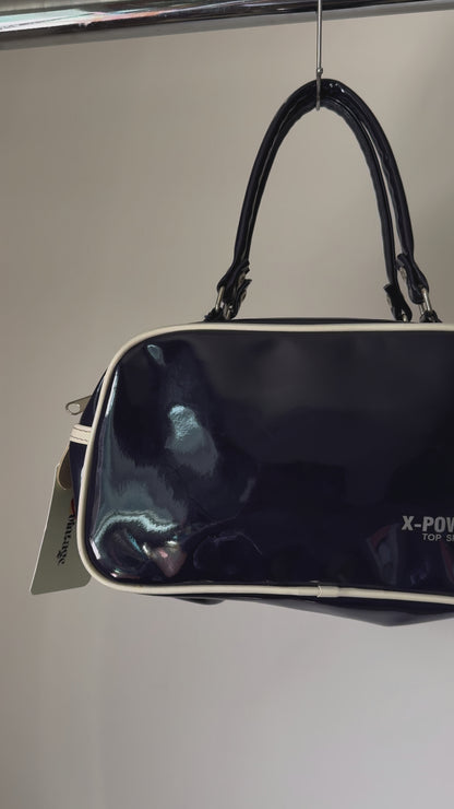 Blue Patent Handbag