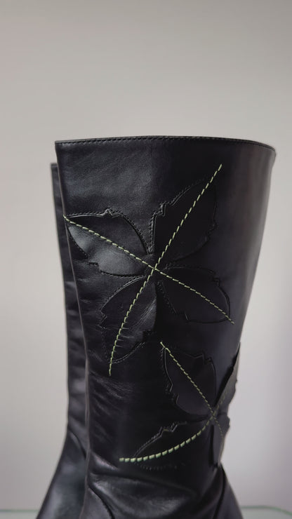 Black Leather Boots