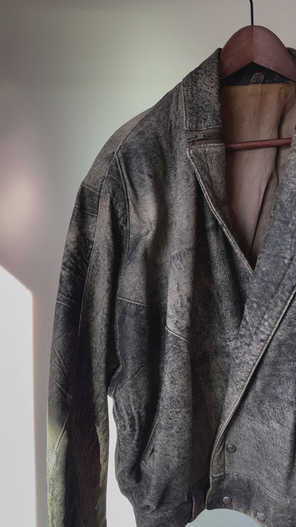 Faded Leather Jacket