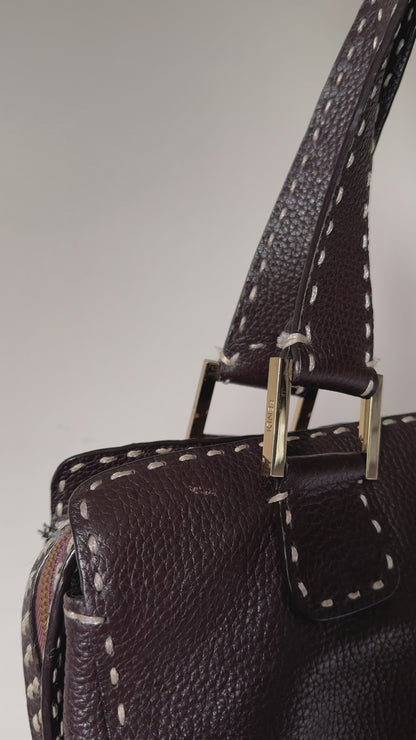 Fendi Selleria Leather Handbag