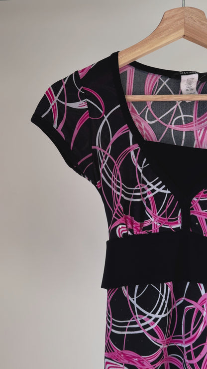 Black & Pink Top